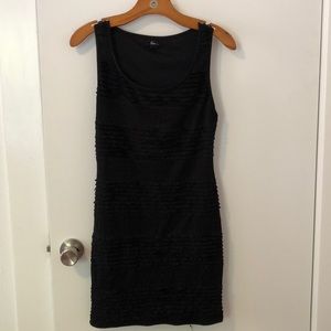 Forever 21 | Black sleeveless ruffled dress.
